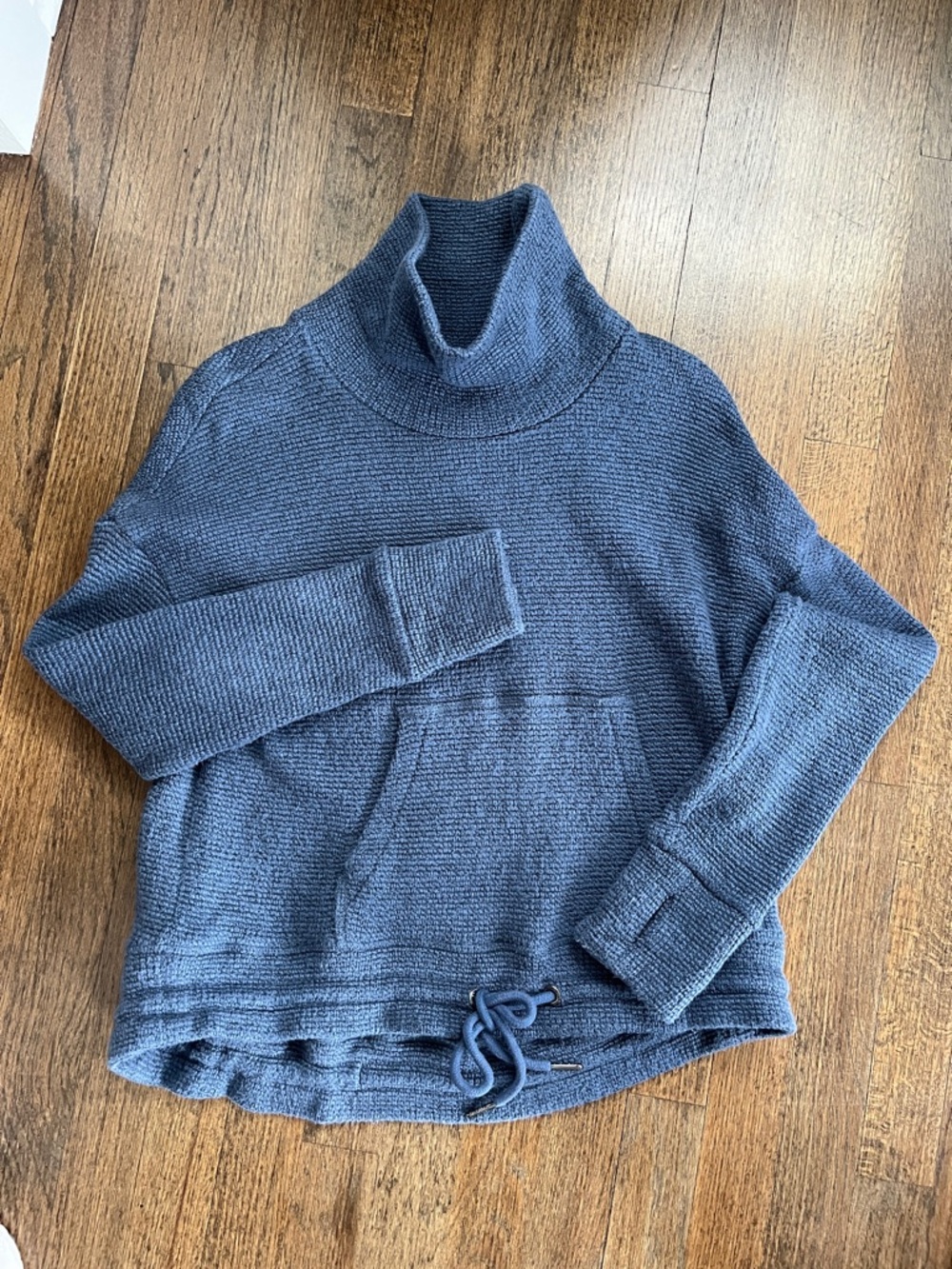 Sweaty Betty Blue Textured Knit Sweater